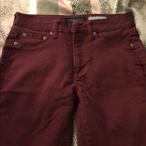 Burgundy high waisted jegging Aeropostale